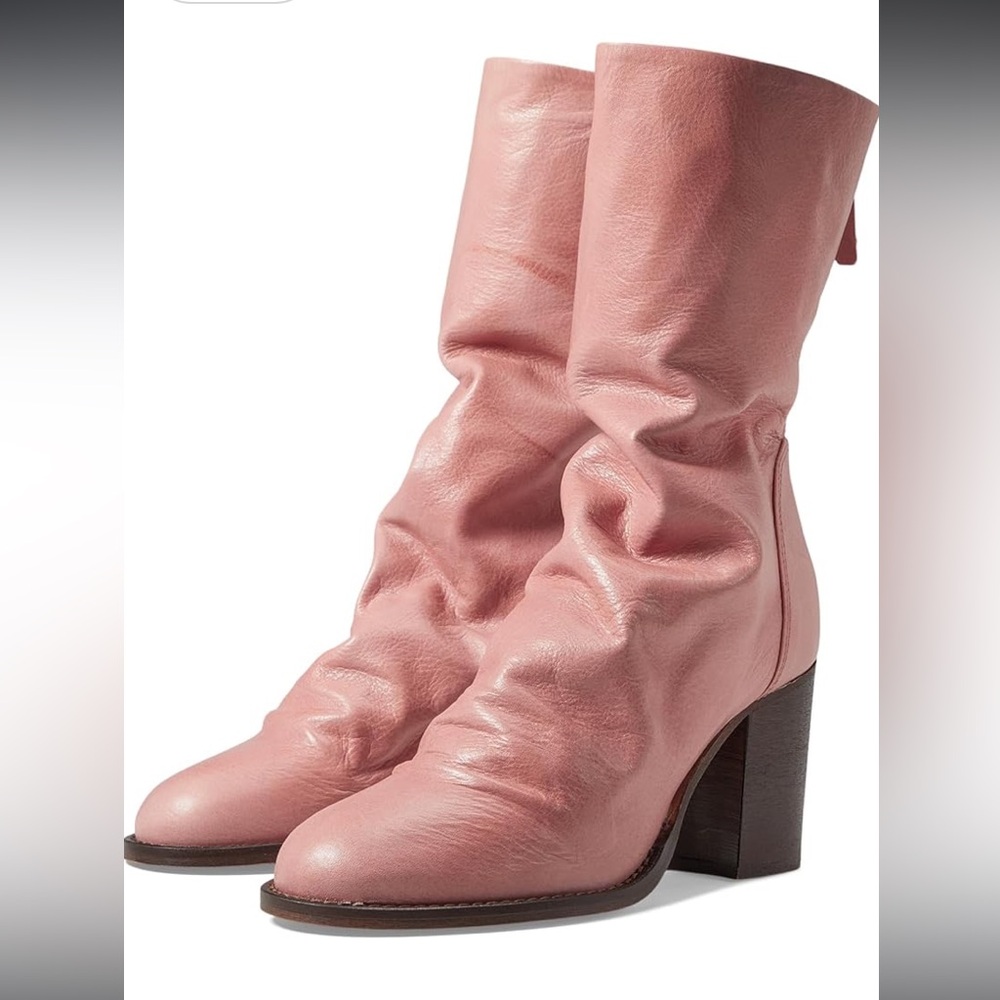 Free People Pink Heeled Boots - Picture 2 of 12